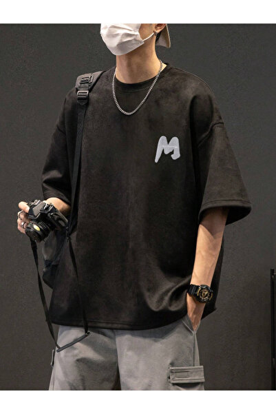 Revasser Unisex dámské/pánské tričko M s barevným zakázkovým potiskem oversize, česané bavlněné tričko