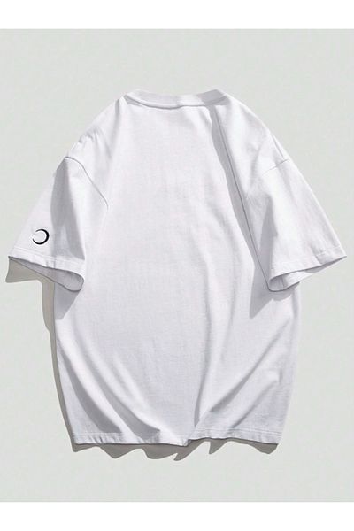 Revasser Unisex Γυναικεία/Ανδρικά ONE πολύχρωμο, προσαρμοσμένο εμπριμέ χτενισμένο βαμβακερό μπλουζάκι