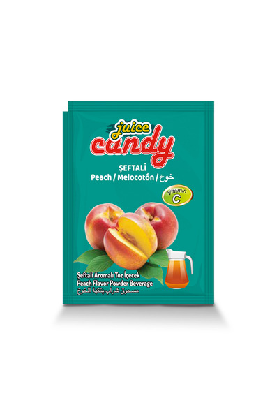 BURÇAK Burçak Juice Candy Şeftali Aromalı Toz İçecek X 24 Adet
