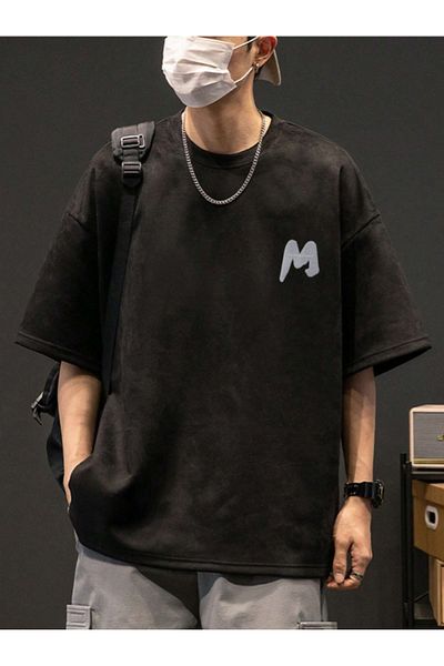 Revasser Unisex dámské/pánské tričko M s barevným zakázkovým potiskem oversize, česané bavlněné tričko