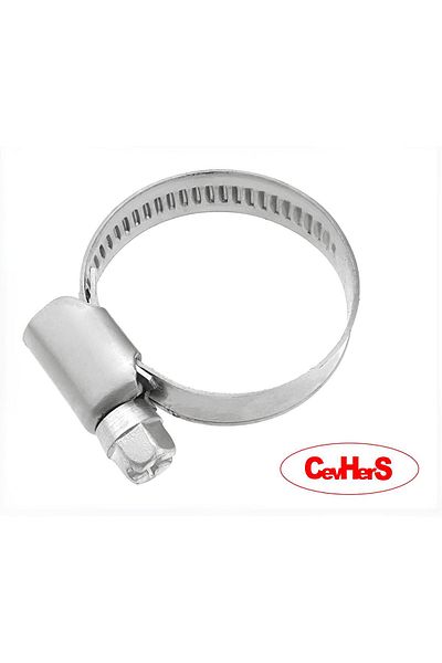 CevHers 30x45mm Stainless Steel Hose Pipe Installation Clamp 1 Piece