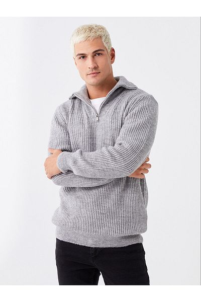 LC Waikiki XSIDE Shawl Collar Long Sleeve Men's Knitwear Sweater