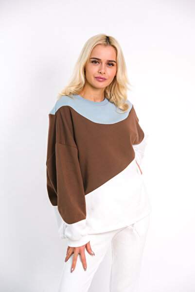 İnsane Minds Кольоровий оверсайз-светр з низькими плечима