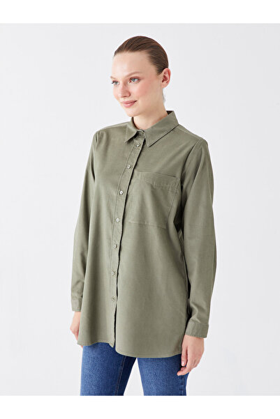 LC Waikiki Düz Uzun Kollu Kadın Gömlek Tunik