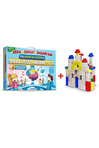 Adeda Yayınları Adeda Dikkati Güçlendirme Seti 2 Yaş + 10 Parça Ahşap Materyal