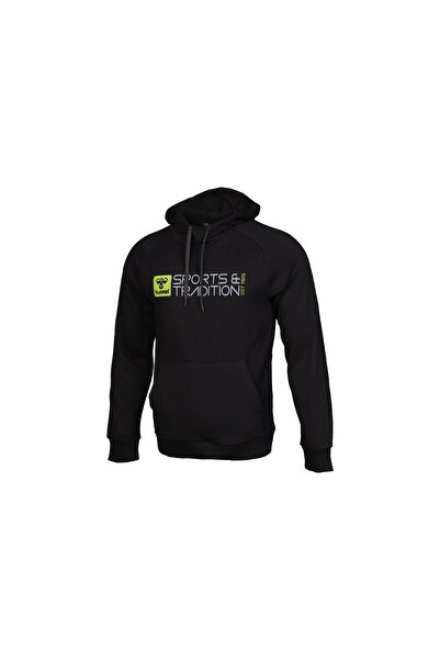 hummel Flume Erkek Siyah Kapüşonlu Sweatshirt