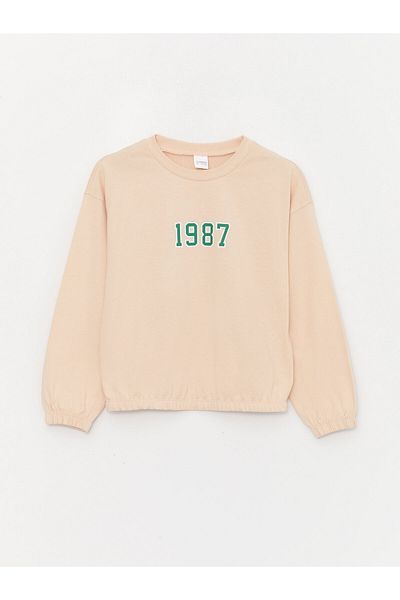 LC Waikiki Crew Neck - Σετ πιτζάμες με μακρυμάνικη στάμπα για κορίτσια