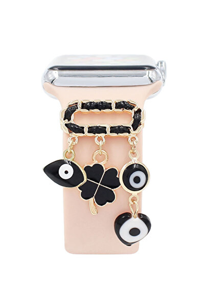 PSGT göz Süslü Apple Watch Uyumlu Charm Akıllı Saat Kordon Süsü