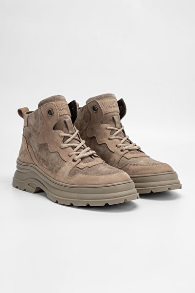 Valmenti Ανδρικές μπότες Mink Nubuck από γνήσιο δέρμα casual