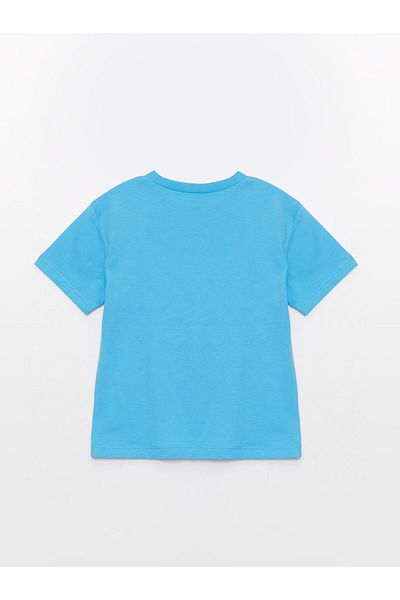 LC Waikiki Printed Short Sleeve Crew Neck T-Shirt for Baby Boy
