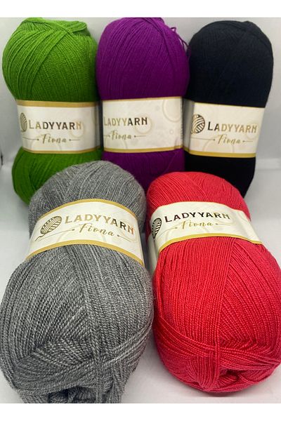 Lady Yarn ΣΕΤ ΚΡΥΣΤΑΛΛΙΚΟ ΣΥΝΔΕΡΜΑ 5 ΚΑΜΠΙ ΚΑΤΑΣΤΡΟΦΙΚΟ ΣΕΤ - 5x100 GRAMS 5 ΜΗΧΑΝΗΜΑΤΑ ORLON