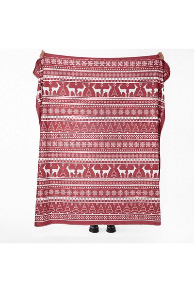 The Lucid Lab Red Santa Fleece TV Blanket