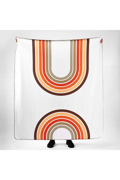 The Lucid Lab Rainbow / Retro Fleece TV Blanket