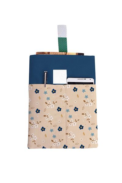 HRS Geantă de cărți multifuncțională 20 x 25 cm cu model și buzunare lavabile