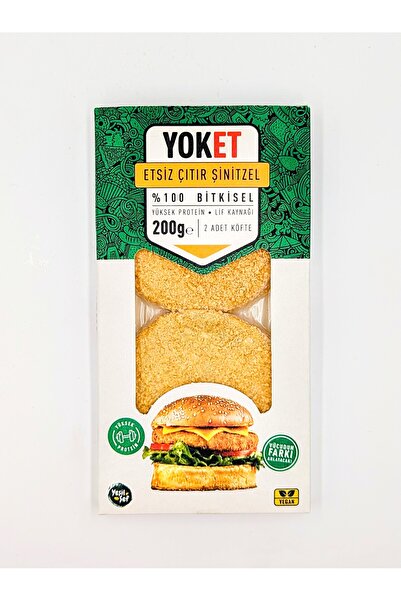 YOKET Vegan Çıtır Schnitzel-Şinitzel -2li - 200 gr