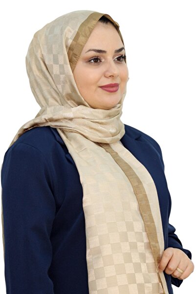 Hint İpek HİNT İPEK DAMA DESEN MONOGRAM ŞAL EŞ5304-1
