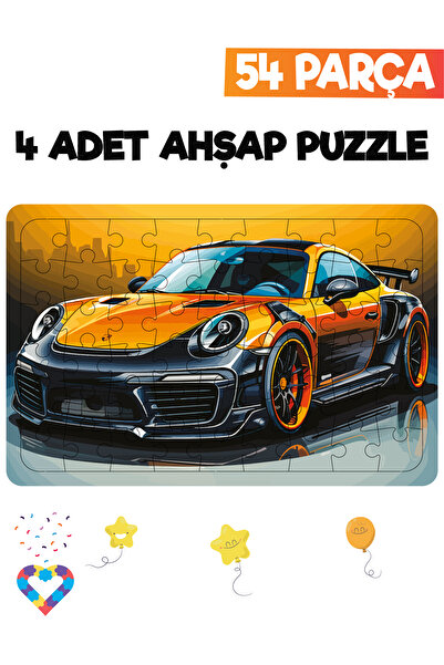 esatoys 54 Parçalı Montessori Ahşap Puzzle – 6 Yaş Üzeri Eğitici Oyuncak