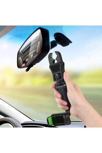 ZHOPPY Dikiz Aynasına Takılan Telefon Kamera Tutucu Braket A+ Kalite Koltuk A...