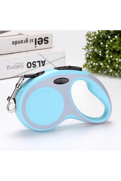 Impress XS Size Retractable Blue Dog Walking Leash, Tangle Free Pet Walking Leash 5m