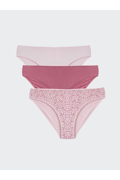 LC Waikiki Pachet de 3 chiloți bikini cu model