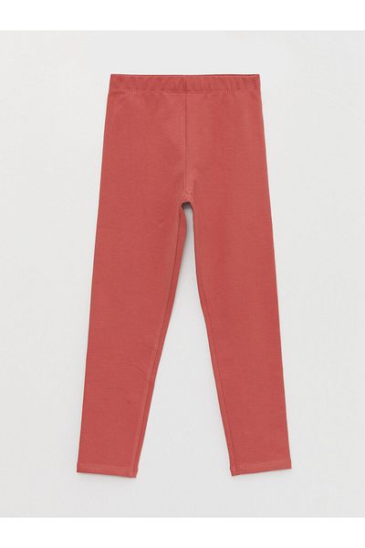 LC Waikiki Basic Girl's Long Tights with Elastic Waist