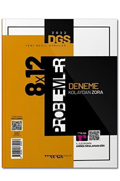 Marka Yayınları Dgs Yeni Nesil 8x12 Tamamı Video Çözümlü Problemler Deneme