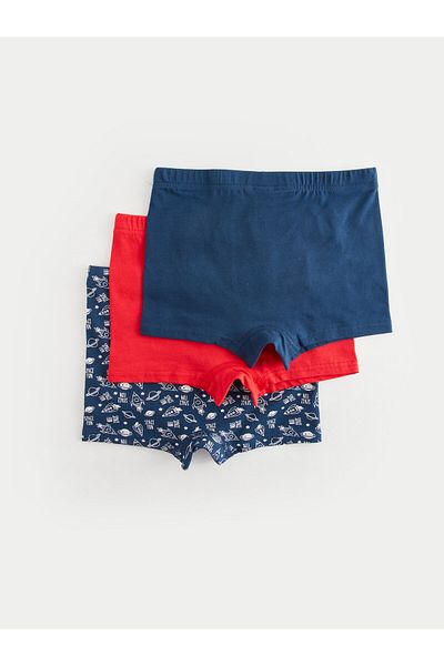 LC Waikiki Printed Cotton Boys' Boxers 3-Piece