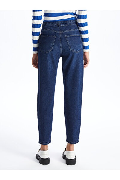 LC Waikiki Dámské džínové kalhoty - pásek v pase, střih pro maminku