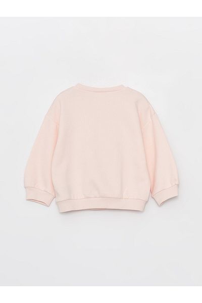LC Waikiki Dívčí mikina s potiskem s dlouhým rukávem Crew Neck