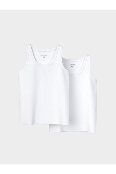 LC Waikiki Crew Neck Basic Boy's Undershirt 2-pack