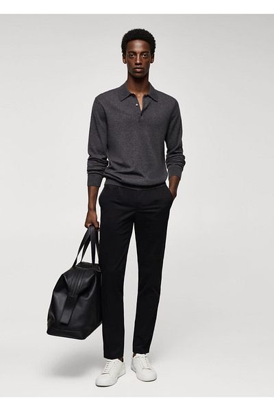 MANGO Man Slim-Fit-Chinohose aus Baumwolle