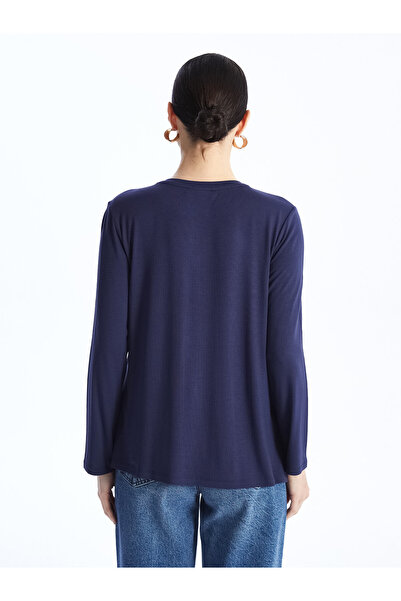 LC Waikiki Női hosszú ujjú, szabad nyakú blúz