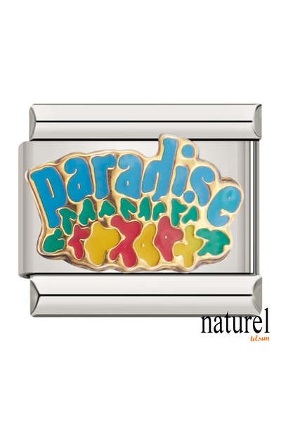 Naturel Tılsım Italian Stainless Steel 9mm Charm