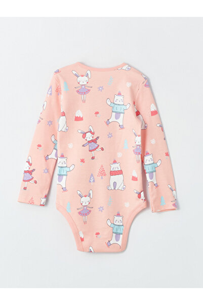 LC Waikiki Bérnyakú, hosszú ujjú, mintás, 2 részes baba csípős test