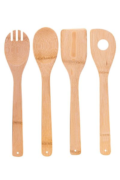 Bambum Ravili - Set of 4 Serving Tongs Spatula Spoon
