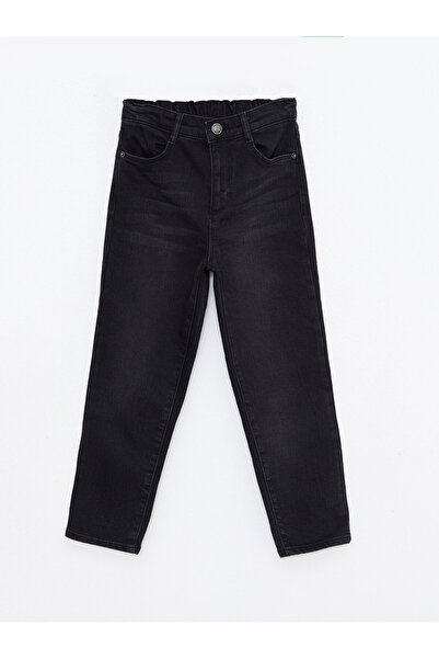 LC Waikiki Basic Girl's Jeans Pants with Elastic Waist