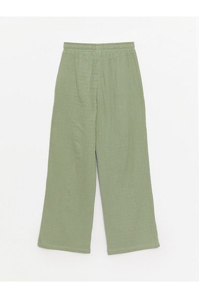 LC Waikiki Damenhose mit weitem Bein und elastischem Bund