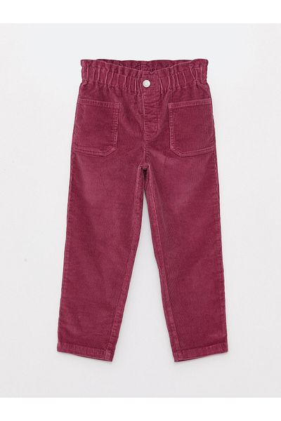 LC Waikiki Paperbag Girl's Velvet Pants