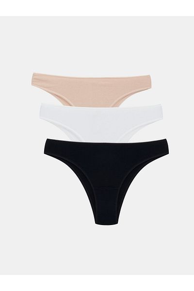 LC Waikiki 3 Pack Plain Brazilian Panties