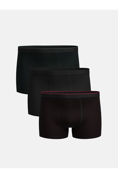 LC Waikiki Standard Mold Flexible Fabric Men's Boxers 3-Piece
