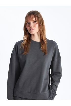 LC Waikiki Bisiklet Yaka Duz Uzun Kollu Kad n Sweatshirt Fiyat Yorumlar Trendyol