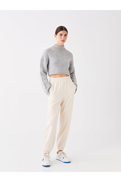 LC Waikiki Beli Lastikli Nakışlı Kadın Jogger Eşofman Altı