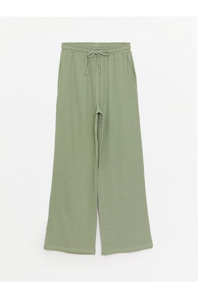 LC Waikiki Damenhose mit weitem Bein und elastischem Bund