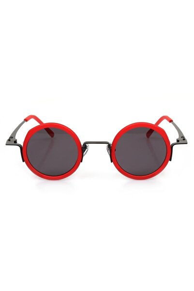 Angel Eyes Red Framed Women's Sunglasses with Black Glass Ae2208c10