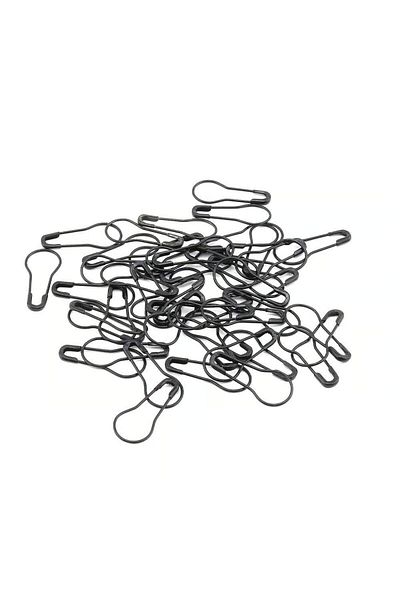 Melodi Scarf Women's Hijab and Multi-Purpose Pear Safety Pin Black 50 Pieces