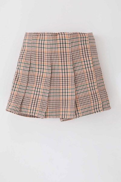 DeFacto Baby Girl Checkered Pleated Flannel Skirt B9279a524sp