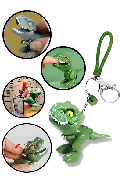Hyd 1 Piece Dinosaur Keychain Opening and Closing Toy