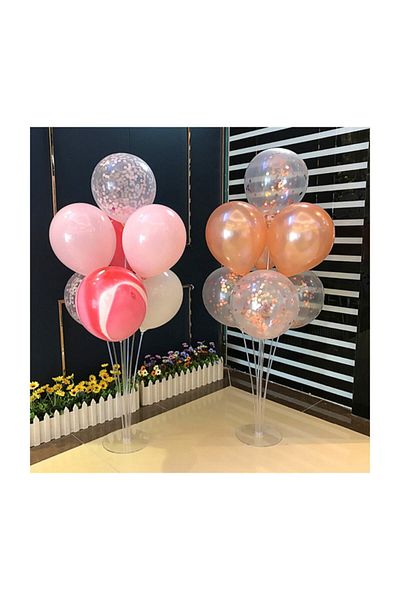 Hyd Transparent Balloon Stand 7 Piece Party Decoration Apparatus