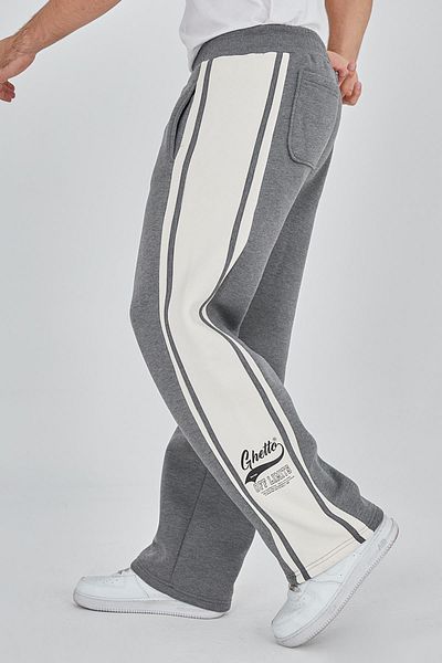 Ghetto off limits Pantaloni de trening Groovy Lines Unisex Antracit Melange