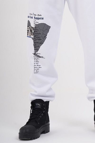 Ghetto off limits Jogger alb din Eastside